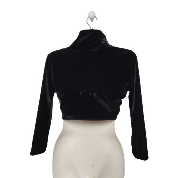 BLACK Velvet Bolero Jacket - NWOT - Picture 3 of 9
